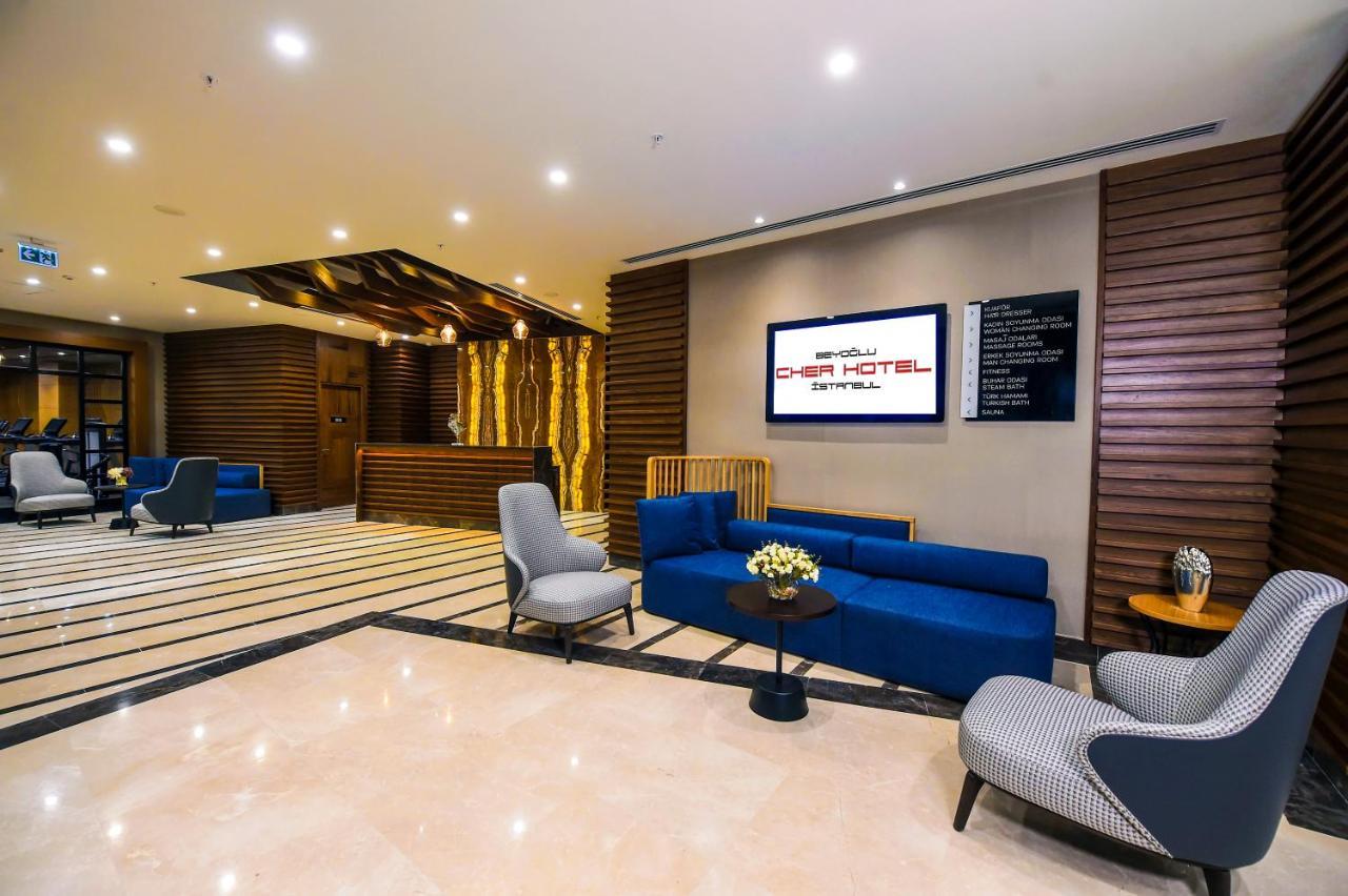 Cher Hotel & Spa Taksim Istambul Exterior foto Lobby